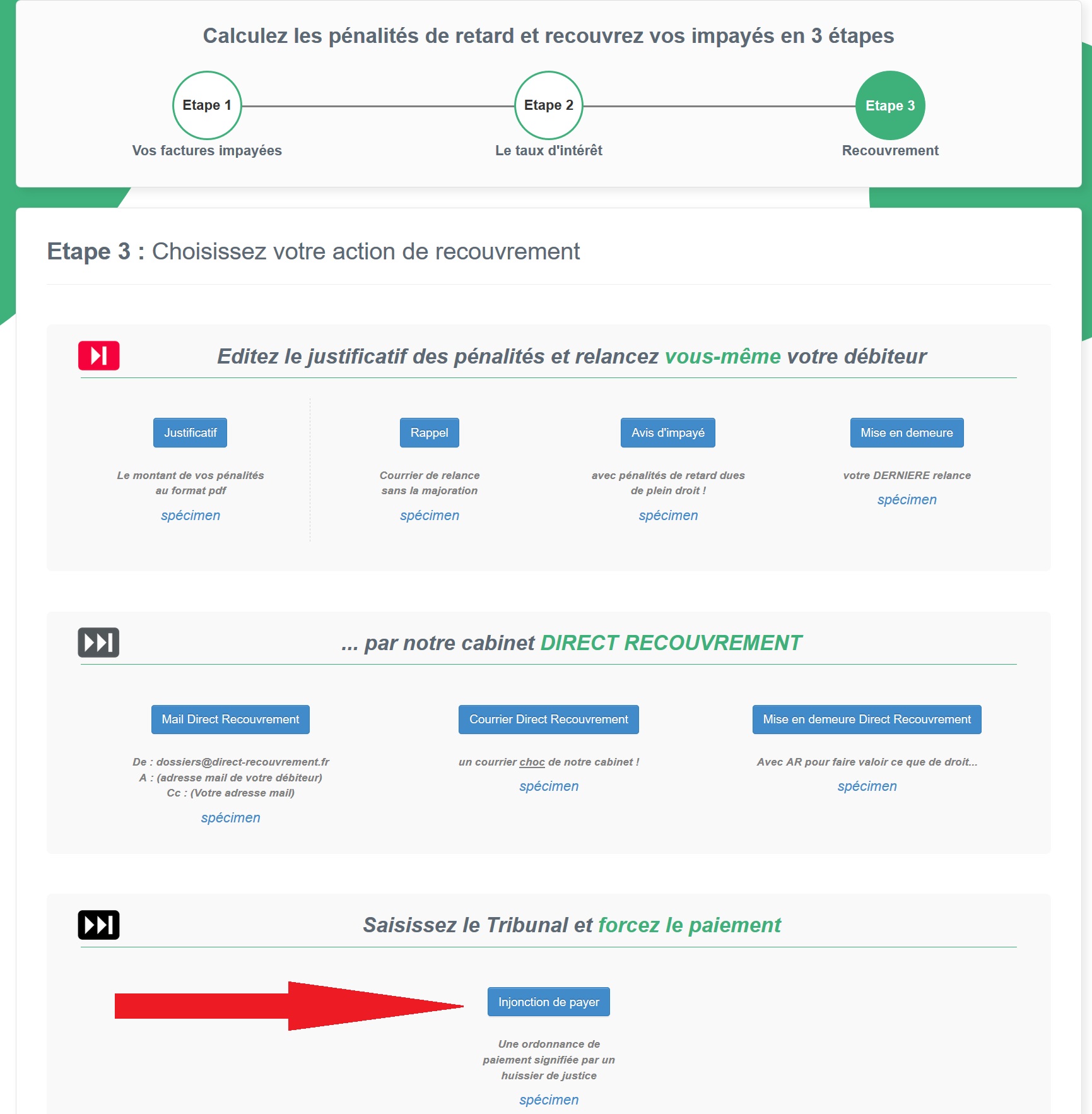 Lancer Une Injonction De Payer Avec Recouvr'Up – Support RECOUVR'UP